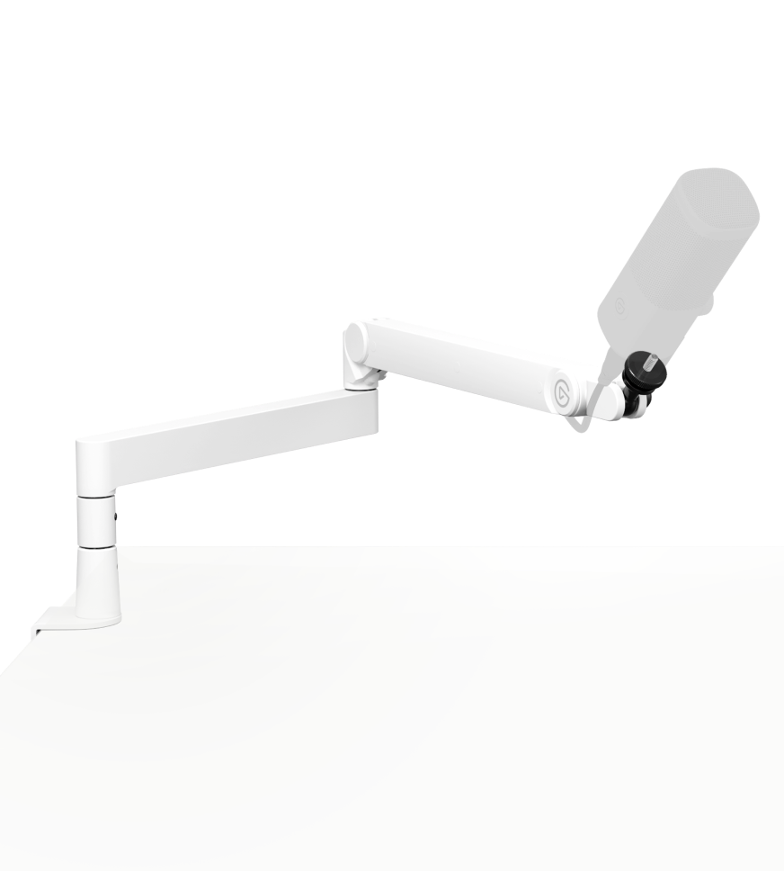 Wave Mic Arm Pro - White | Pro Mic Boom Arm Desks | Elgato
